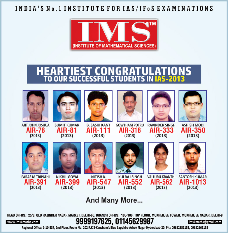 Our Successful IAS-2013 Results 1